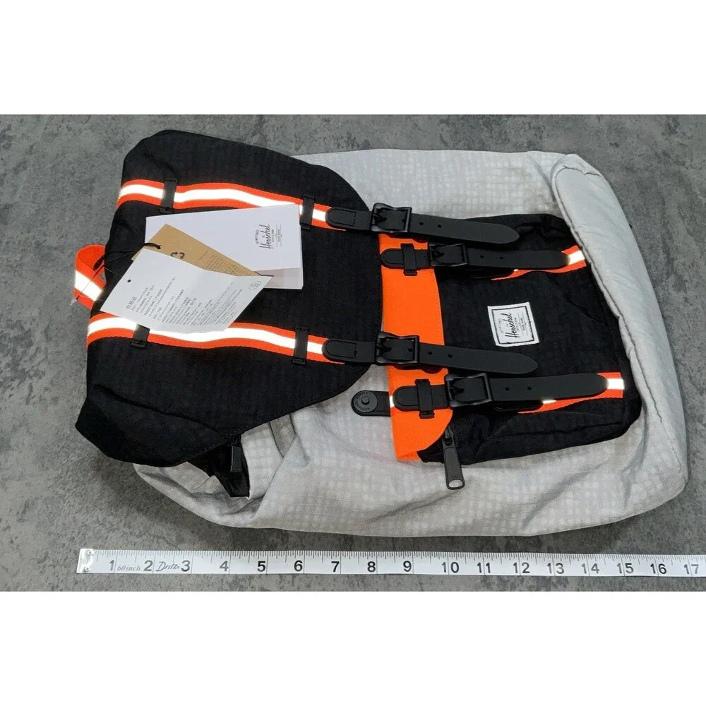 Herschel Supply Co. Little America Mid Backpack Black/Safety Orange